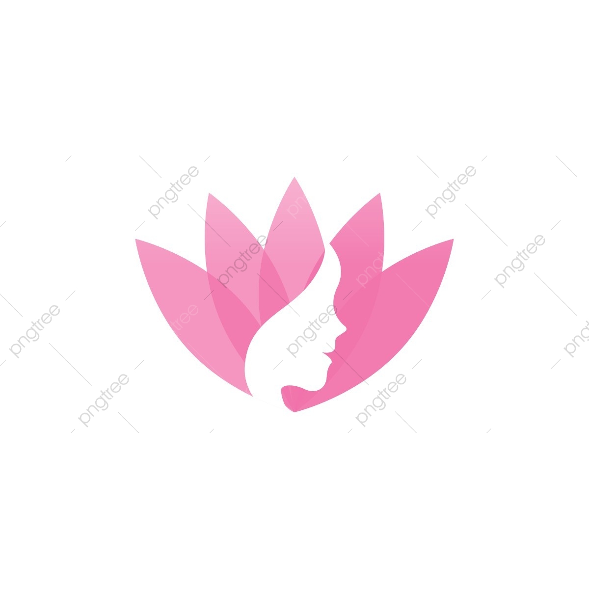 Spa Aesthetic Logo Design Template Vector, Head, Negative Space 1200x1200 Spa Aesthetic Logo Design Template Vector, Head, Negative Space