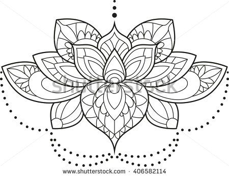 450x347 Lotus Stock Vectors Vector Clip Art Shutterstock Ink