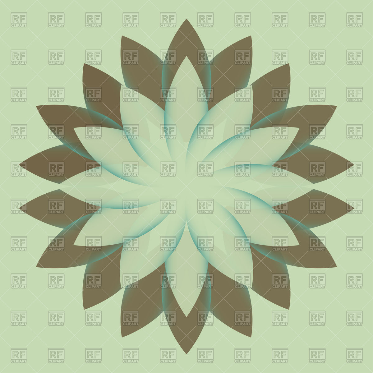 1200x1200 Beautiful Lotus Flower Color Mandala Vector Image Of Design