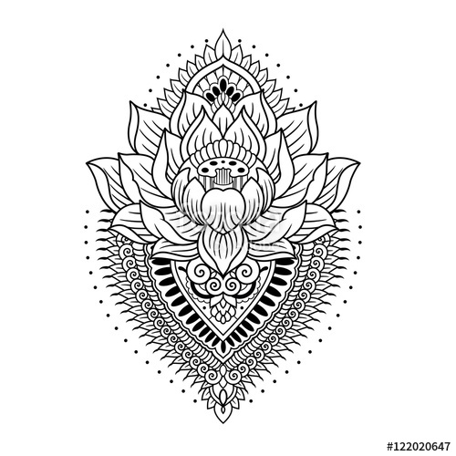 Download Lotus Mandala Vector at Vectorified.com | Collection of ...