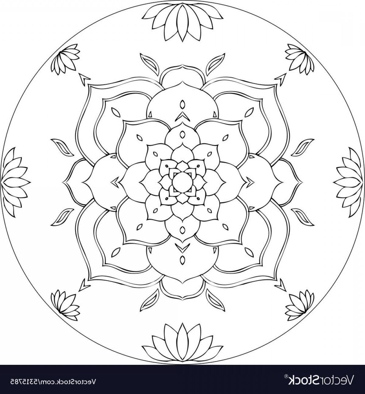 1200x1296 Coloring Lotus Mandala Diksha Vector Cultracing