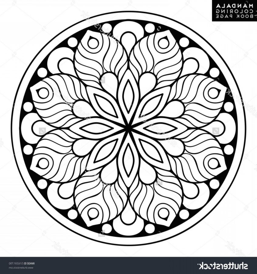 846x902 Coloring Mandala Vector Floral Flower Oriental Coloring Book
