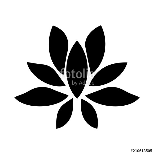 500x500 Lotus Flower Icon Vector Stock Image And Royalty Free