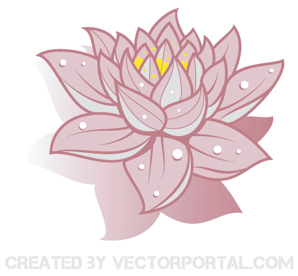 600x555 Lotus Flower Vector Art Free