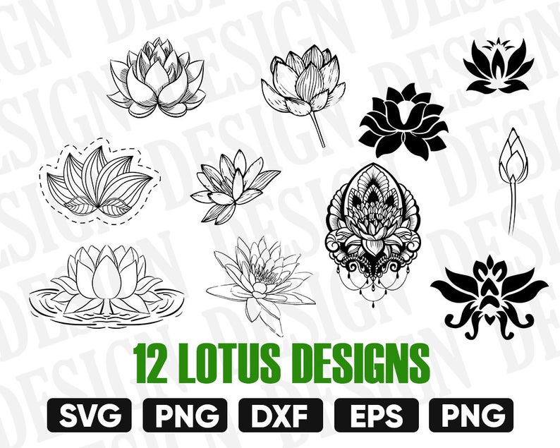 794x635 Lotus Flower Lotus Clipart Lotus Silhouette Lotus Etsy
