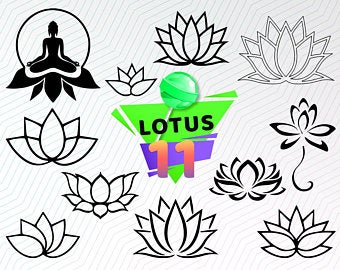 340x270 Lotus Vector Etsy