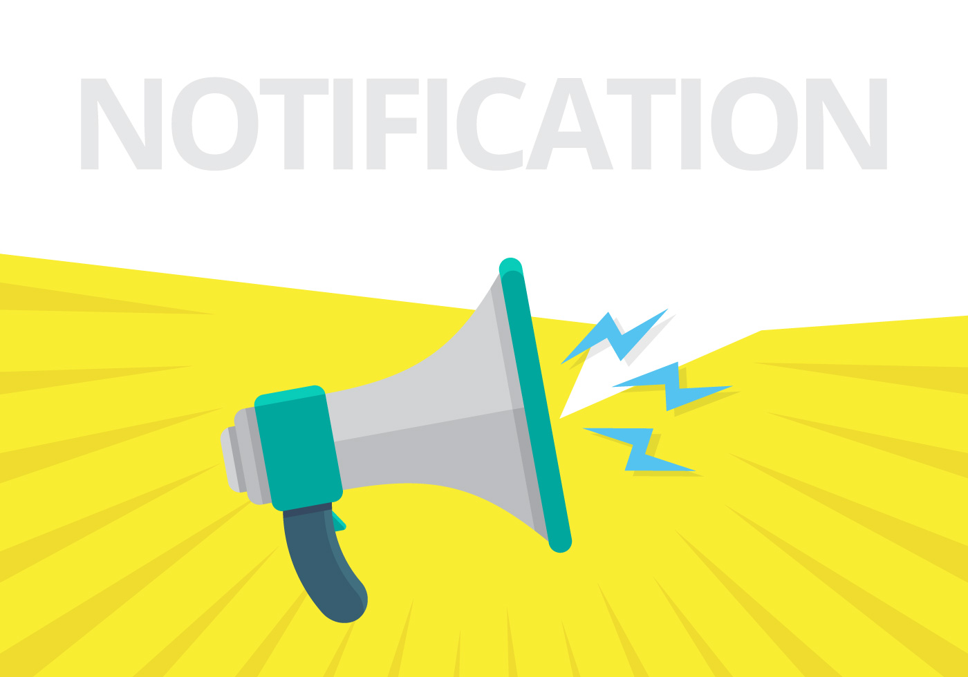 1400x980 Megaphone For Web Notification Loudspeaker For Notification Alert