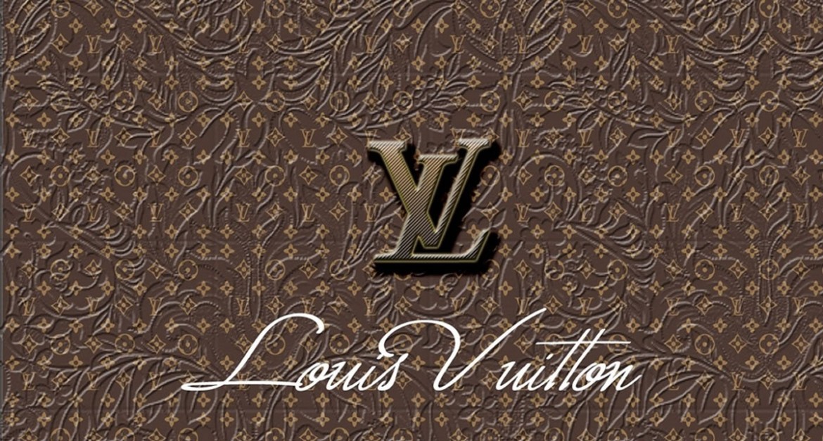 Louis Vuitton Brand Logo Background Brown Symbol Design Clothes Fashion  Vector Illustration 23871205 Vector Art at Vecteezy