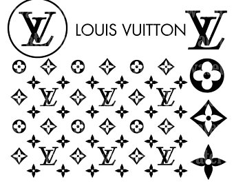 Louis V Pattern Logo PNG Vector (CDR) Free Download