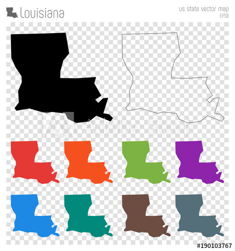 Louisiana Outline Vector At Collection Of Louisiana Outline Vector Free For 