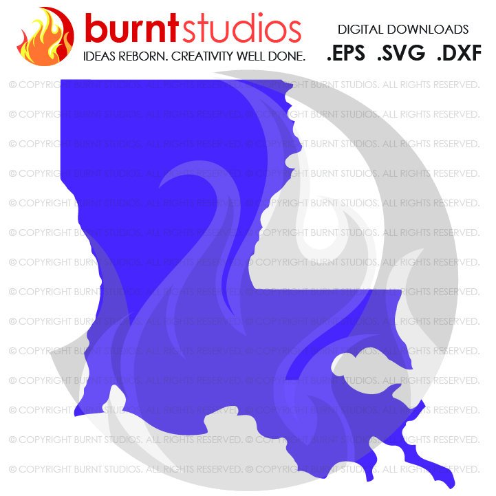 721x721 State Of Louisiana Cutting File, Digital Download, Love, Home