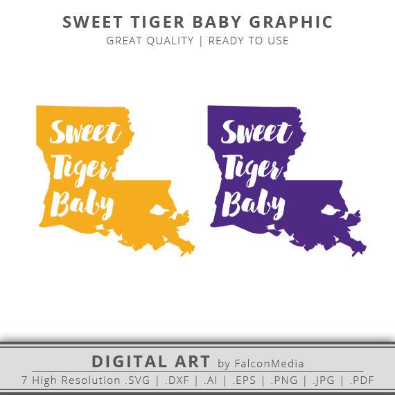 570x570 Sweet Tiger Baby Baby Tiger Louisiana State Etsy