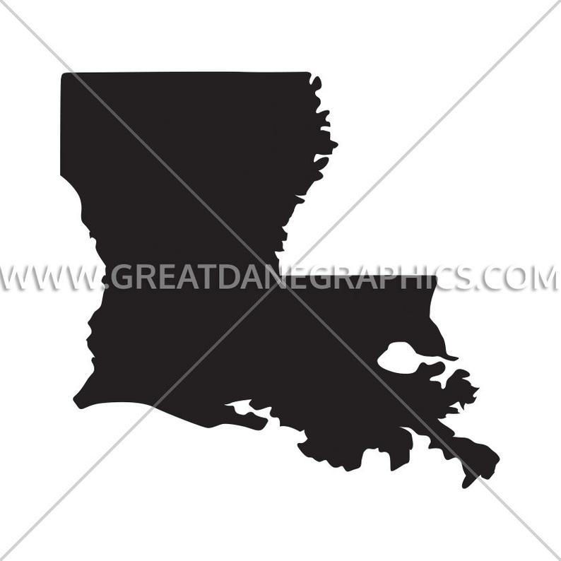 794x794 Louisiana Silhouette Louisiana Louisiana Vector State Etsy