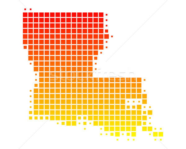 600x480 Map Of Louisiana Vector Illustration Robert Biedermann