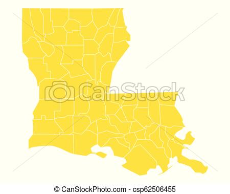 450x379 Map Of Louisiana