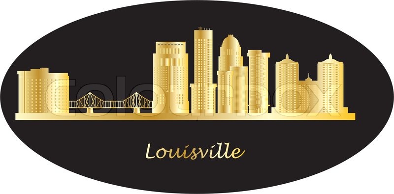 800x395 Louisville Skyline Stock Vector Colourbox