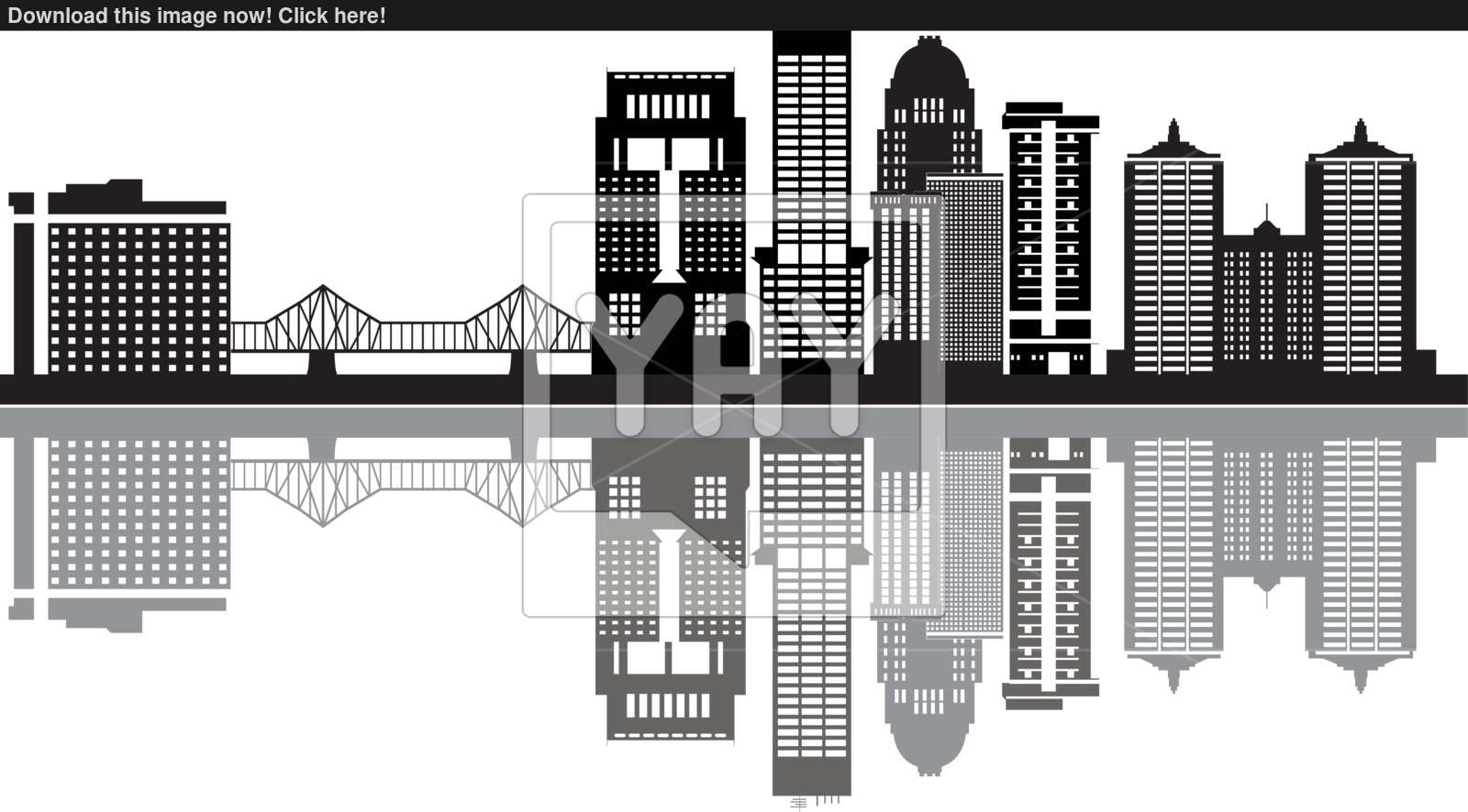 1600x886 Louisville Skyline Vector