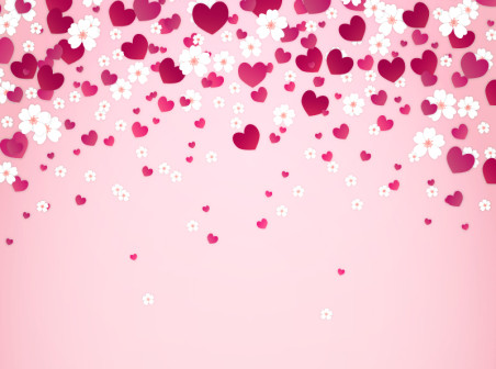 452x336 Love And Flowers Background Vector Free Vector Background Download
