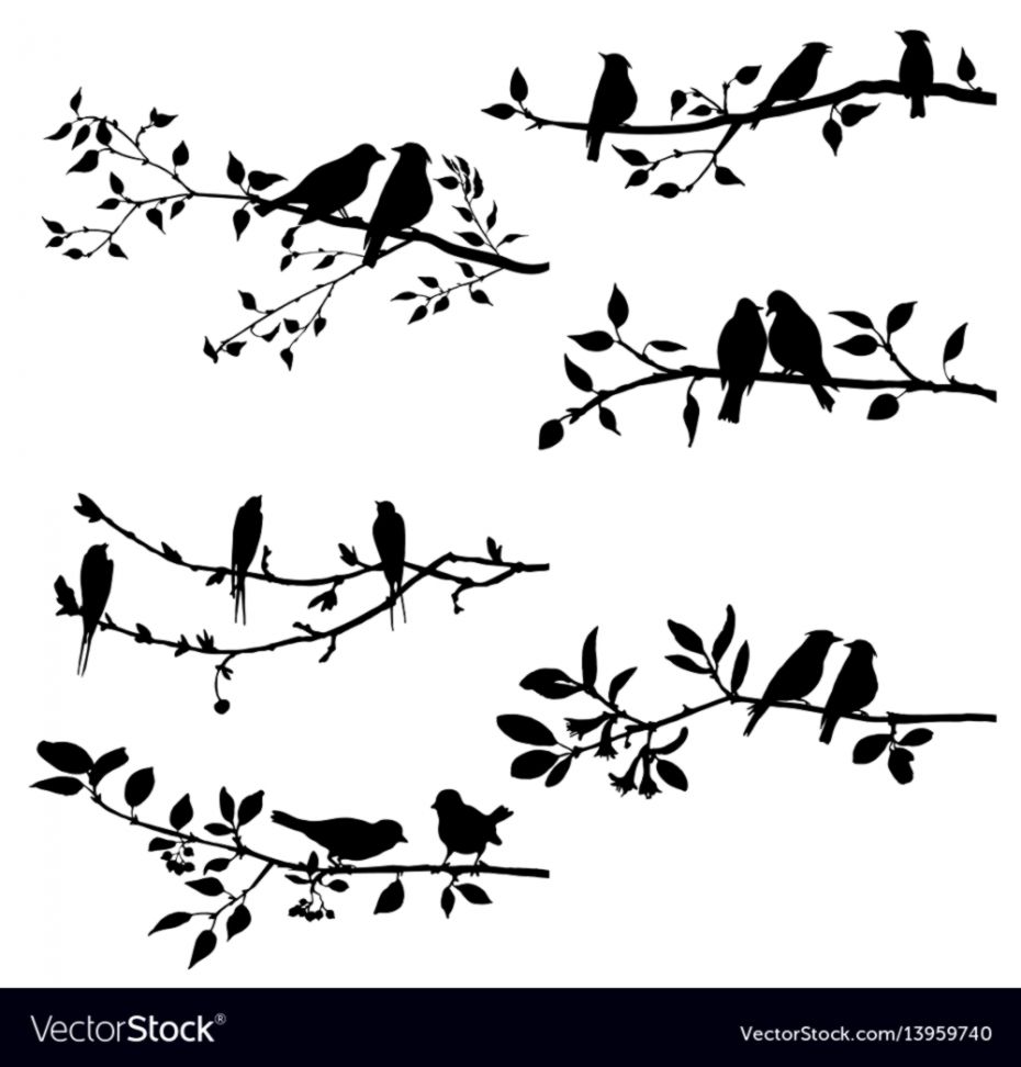 Download Love Bird Silhouette Vector at Vectorified.com ...