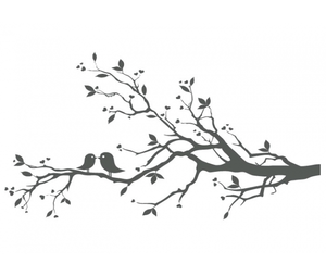 300x254 Love Birds On Branch X Free Images