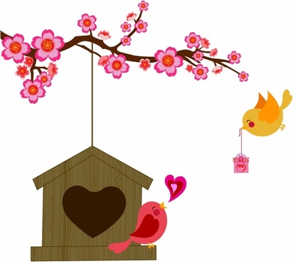 412x368 Love Birds Silhouette Free Vector Download
