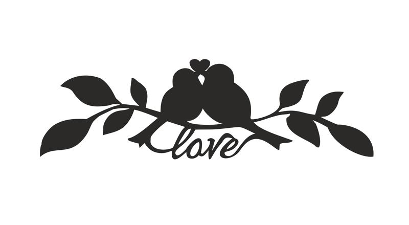 800x440 Lovebirds On Branch Vector Free Vector Free Download Vector