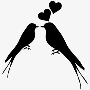 Love Bird Silhouette Vector at Vectorified.com ...