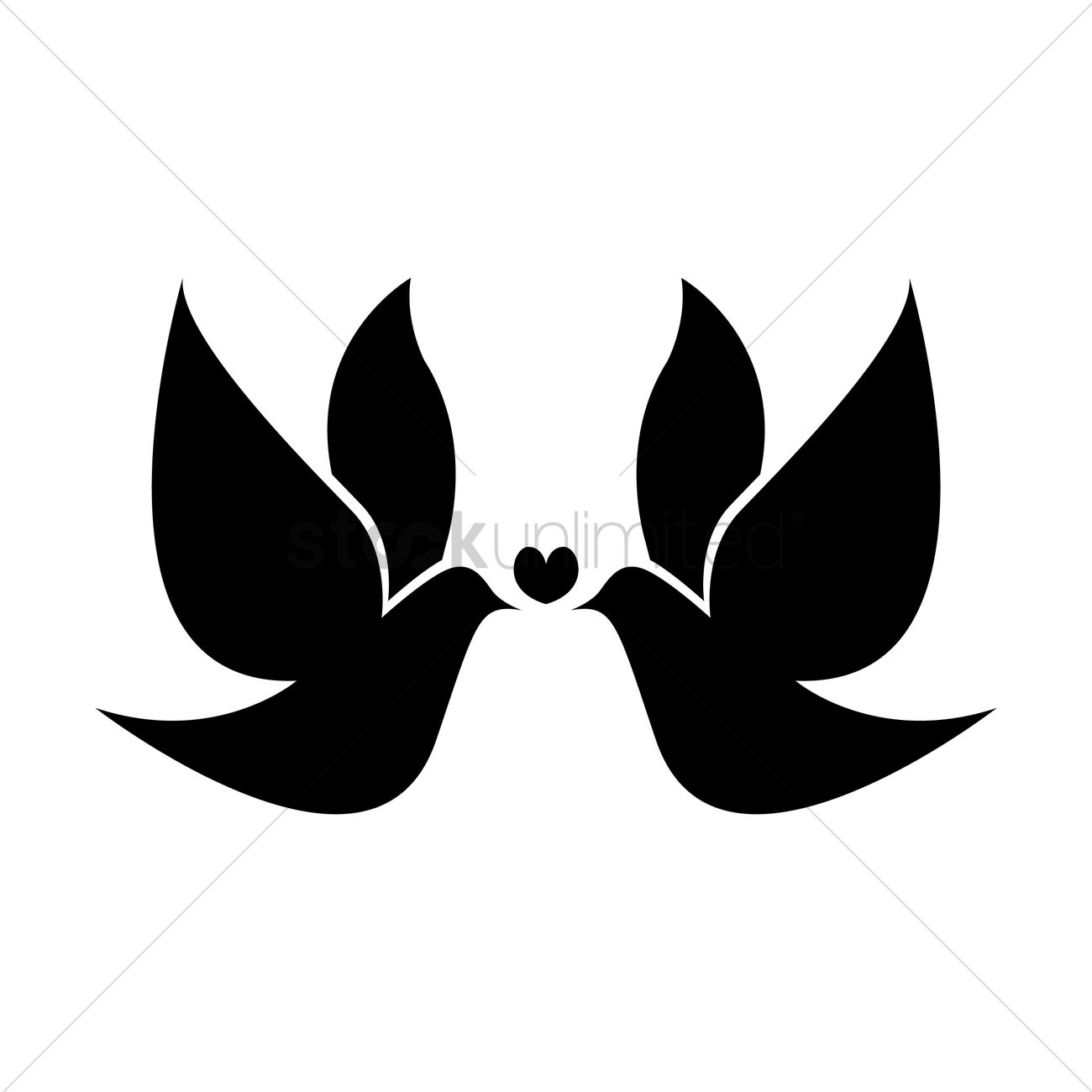 1300x1300 Love Birds Vector Image