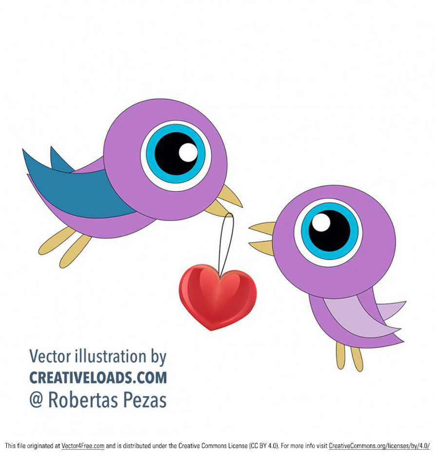 893x936 Two Love Bird Vectors