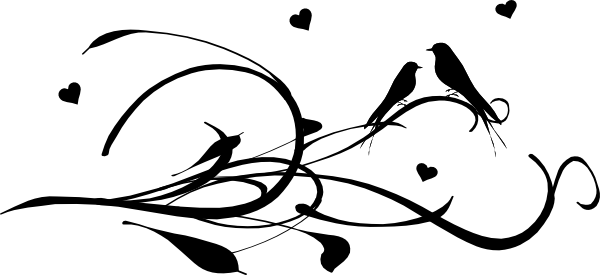 600x275 Free Collection Of Love Birds Vector Png Download Transparent