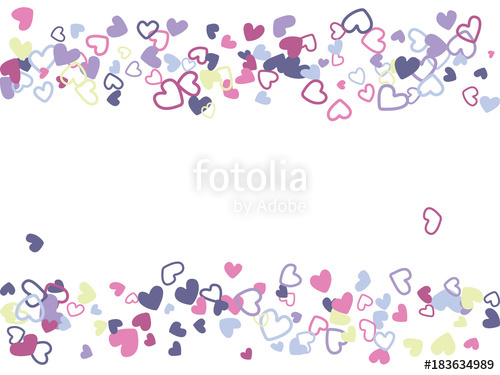 500x375 Doodle Heart Border Vector Pattern Background Frame Illustration