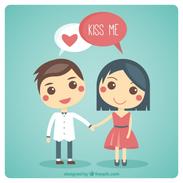626x626 Funny Lovely Couple Vector Free Download