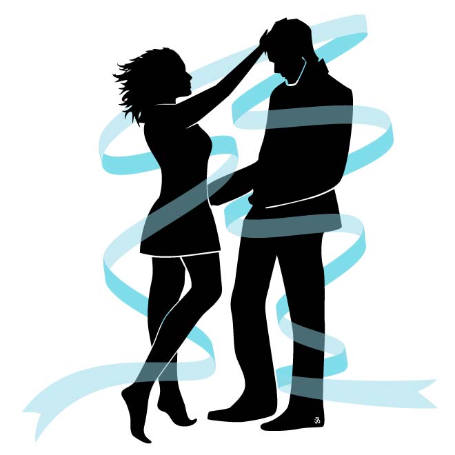 660x660 Love Couple Vector Image