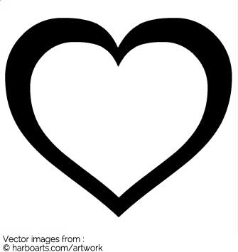 Download Big Outline Heart 335x355 Download Big Outline Heart
