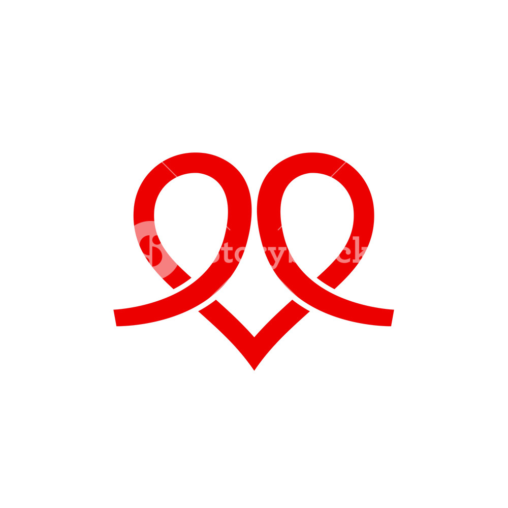 1000x1000 Heart Icon Vector Logo, Heart Logo, Heart Shape, Love Logo Concept