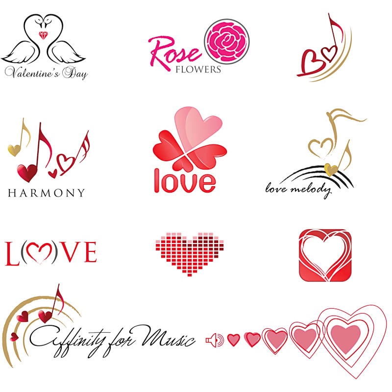 800x800 Love Logo Designs Vector Free Stock Vector Art Illustrations