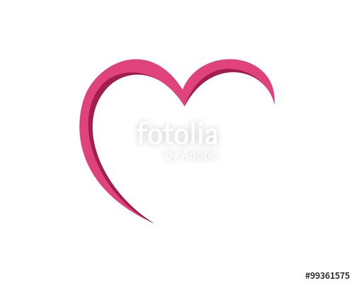 500x400 Heart Love Logo Stock Image And Royalty Free Vector