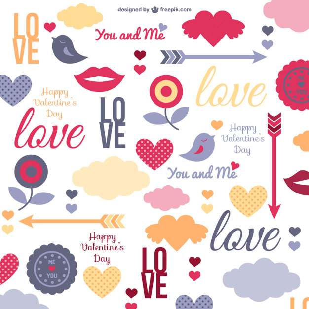 Love Pattern Vector Free Download 626x626 Love Pattern Vector Free Download