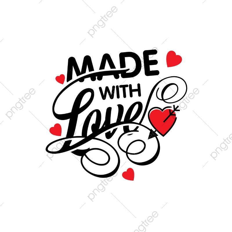 800x800 Made With Love Vector, Valentine's, Heart, Love Png And Vector