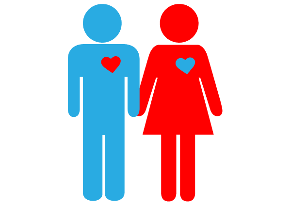 600x425 Love Couple Pictogram Vector Art