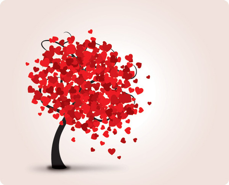 457x368 Love Tree Vector Free Vector Download