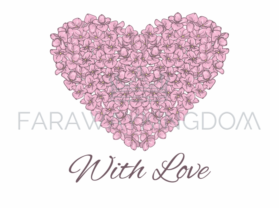 920x688 Heart Wedding Floral Flowers Love Vector Illustration