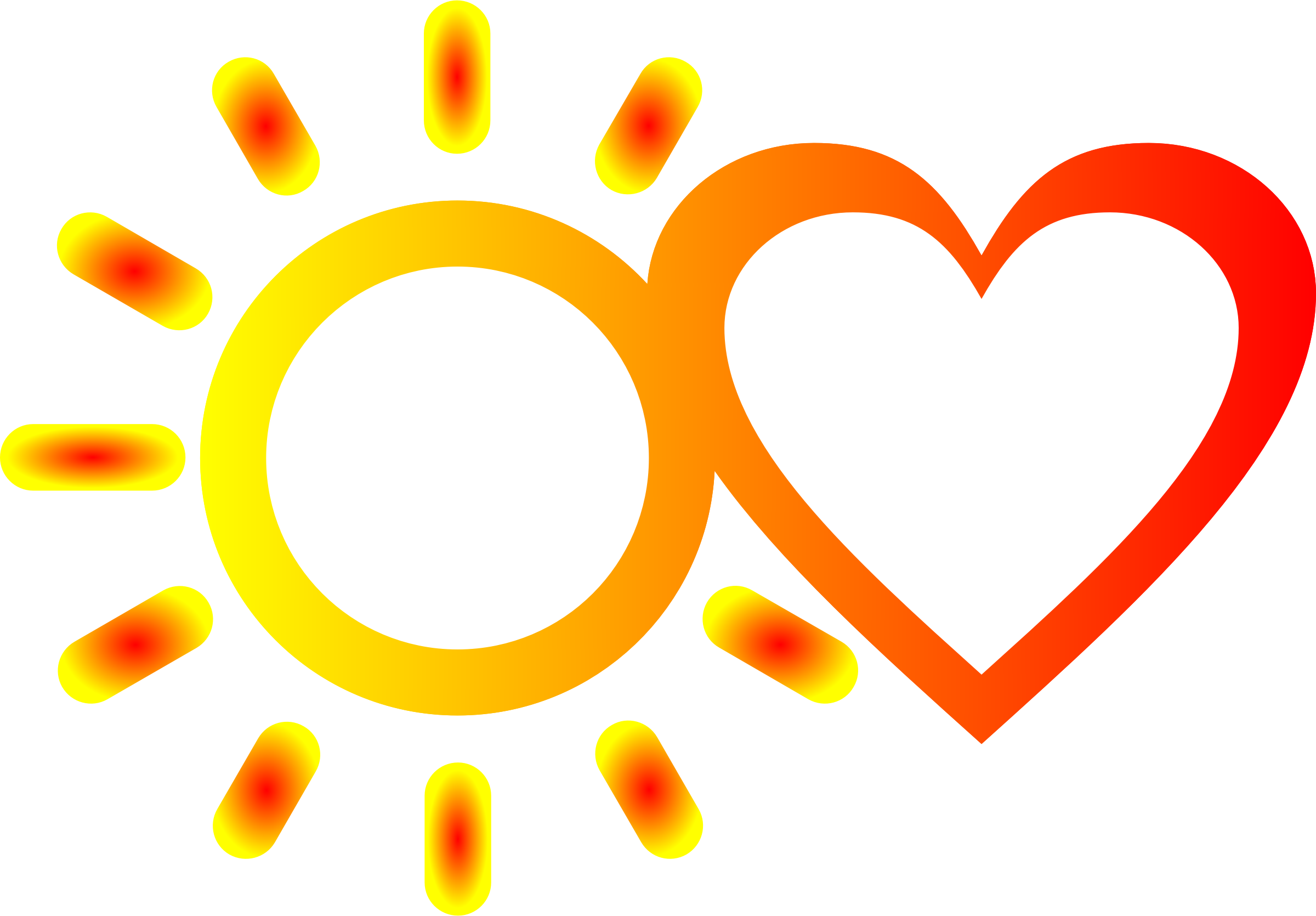 2400x1670 Light And Love Vector Clipart Image