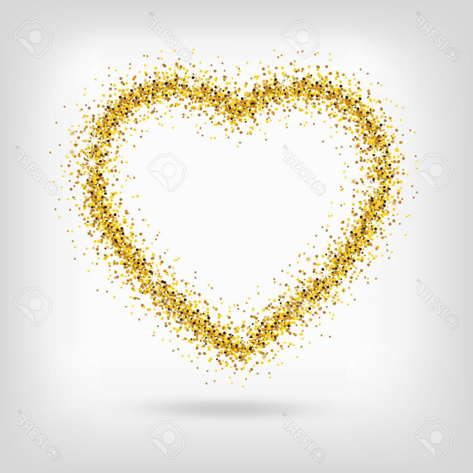 1560x1560 Photostock Vector Vector Gold Heart On Transparent Background Love