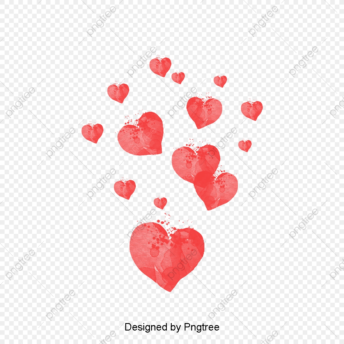 1200x1200 Watercolor Pink Love Vector Material, Love, Pink, Watercolor Love