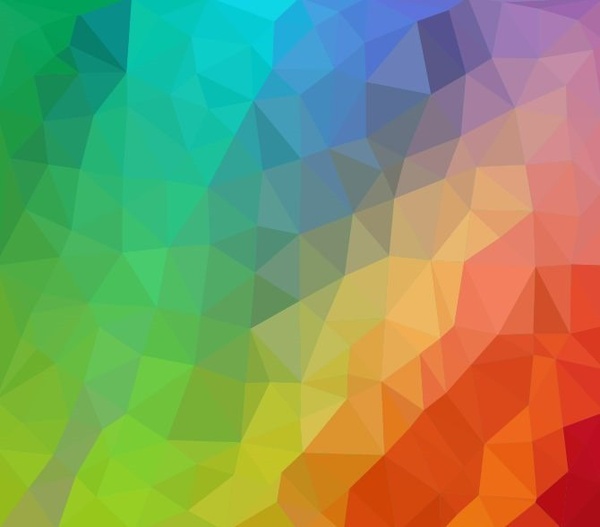 600x527 Colorful Low Poly Abstract Background Vector Illustration Free