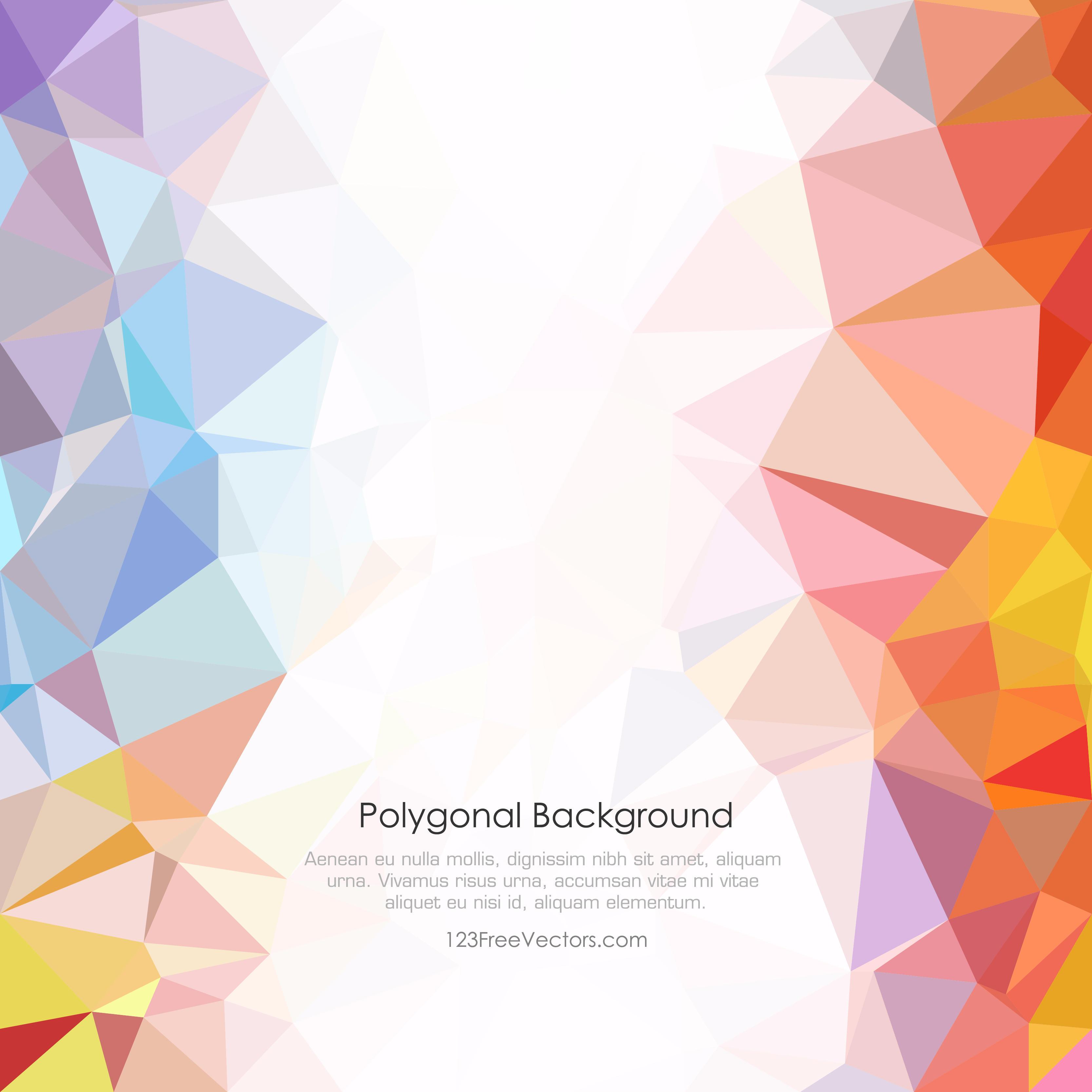 3333x3333 Light Color Abstract Low Poly Background Vector