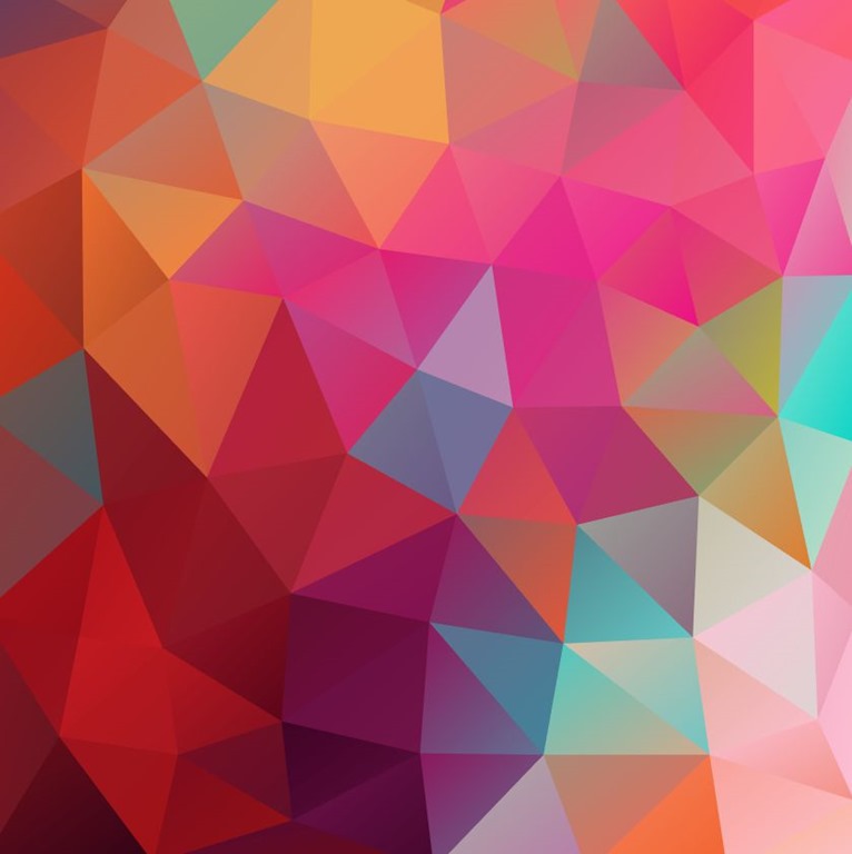 766x768 Low Poly Colored Background Vector Illustration Free Vector