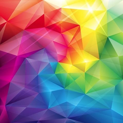 478x478 Low Poly Triangular Trendy Color Vector Background Vector