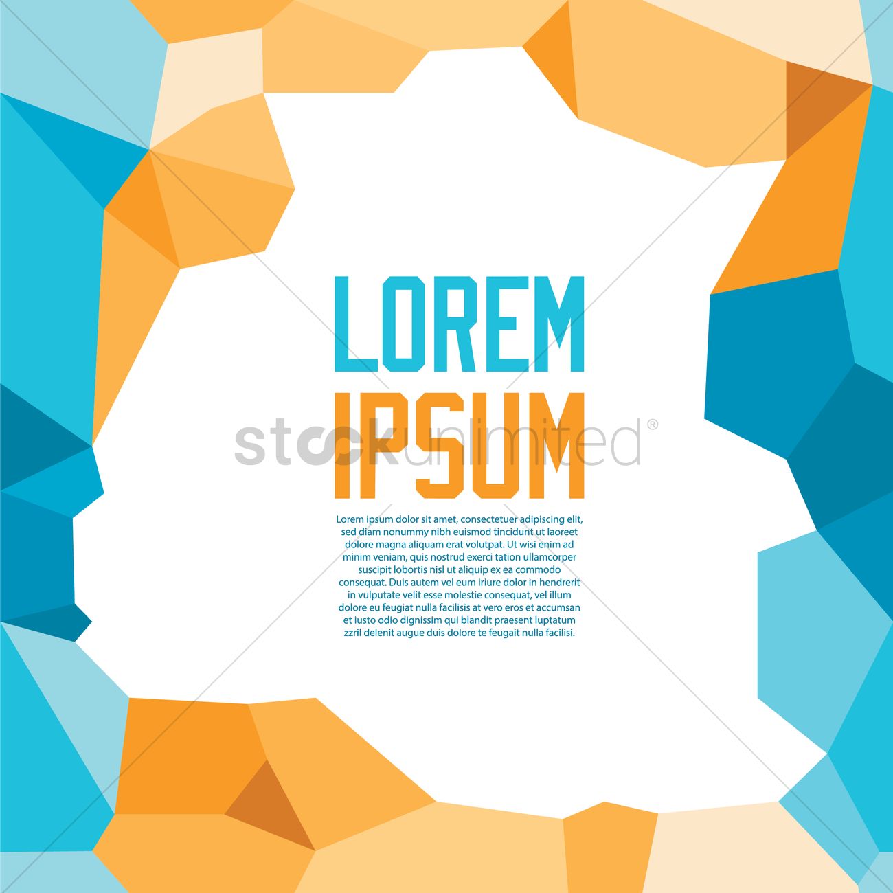 1300x1300 Abstract Low Poly Background Vector Image